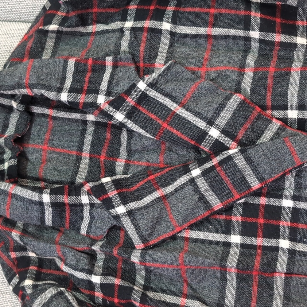 Plaid Long Coat - image 4